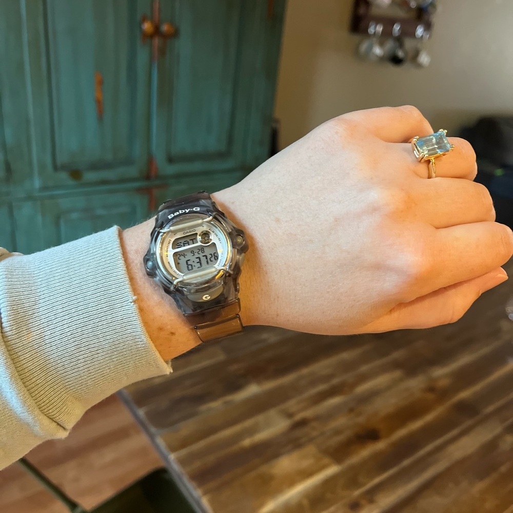 Casio Women’s Baby G Gray Resin Sport Watch